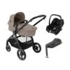 Maxi-Cosi Zelia³ Luxe Pushchair Bundle With CabrioFix I-Size (3 Pieces) - Twillic Truffle