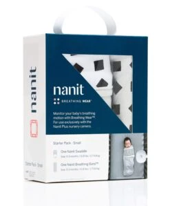 Nanit Breathing Wear Starter Set Small - Grey -Baby Product nanit baby monitors nanit breathing wear starter set small grey 29737833267360