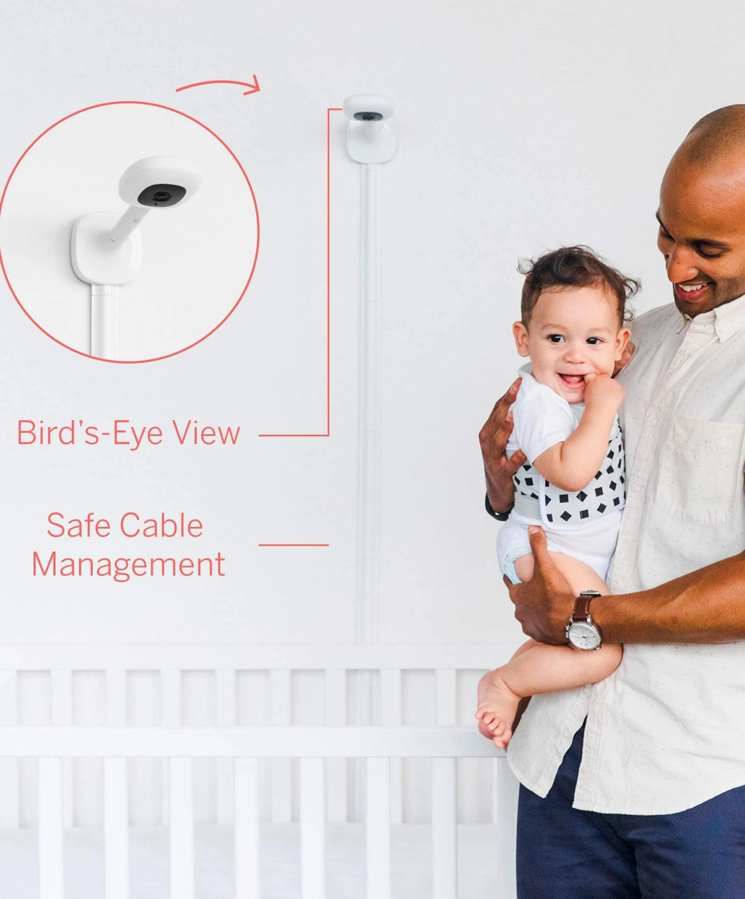 Nanit Pro Baby Monitor & Wall Mount - White 10 Nanit Pro Baby Monitor & Wall Mount - White - Image 8