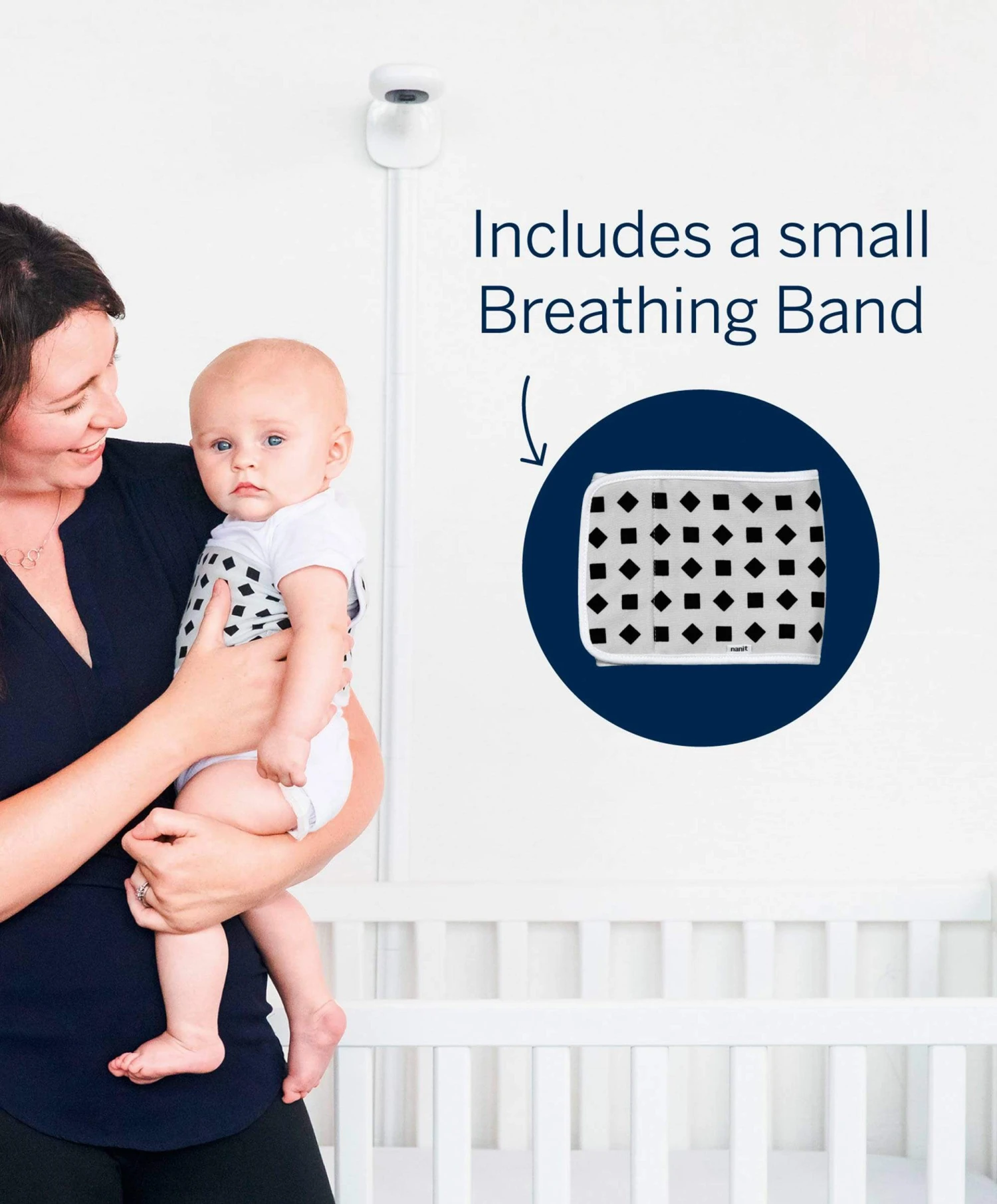 Nanit Pro Baby Monitor & Wall Mount - White 4 Nanit Pro Baby Monitor & Wall Mount - White - Image 2