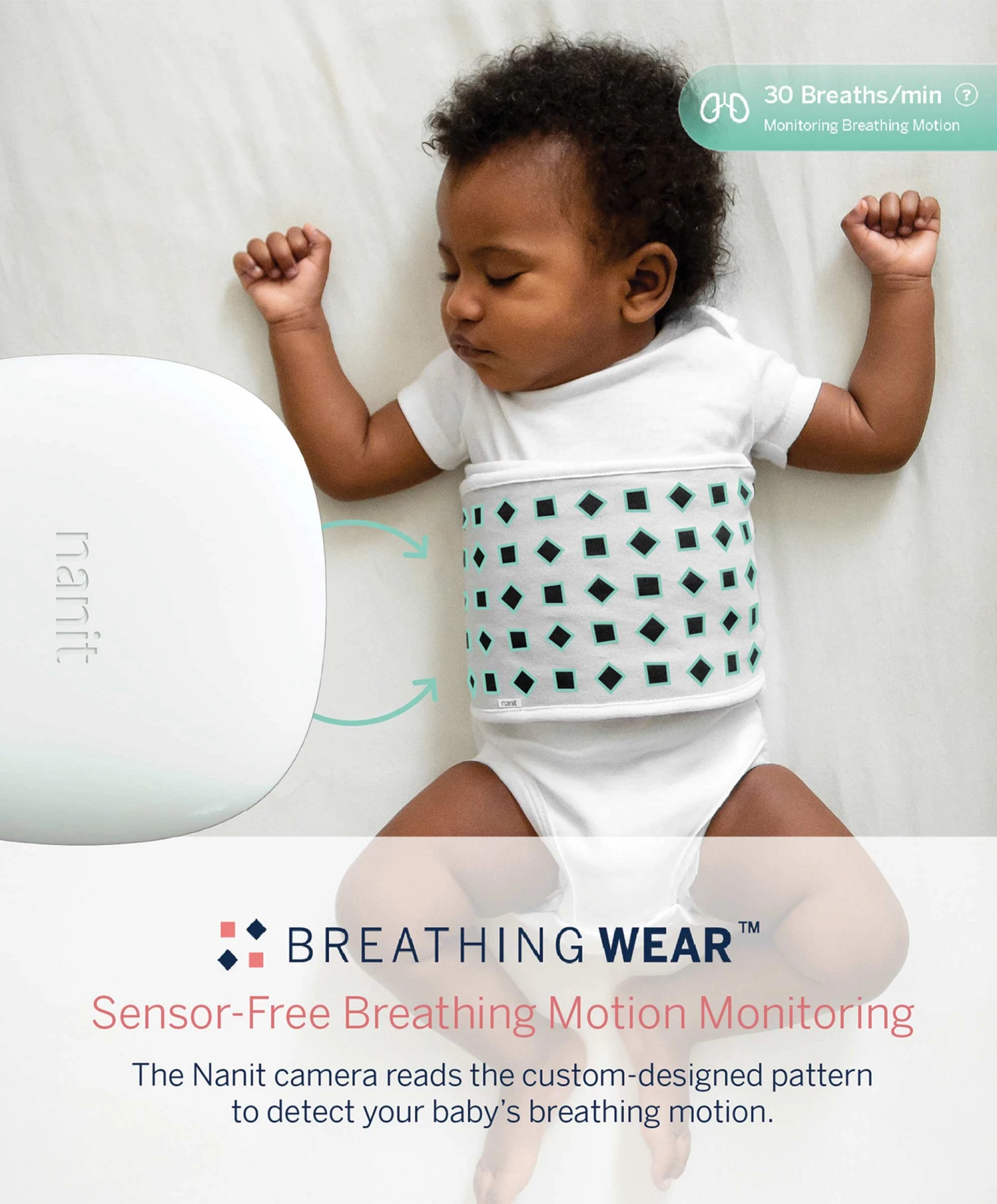 Nanit Pro Baby Monitor & Wall Mount - White 7 Nanit Pro Baby Monitor & Wall Mount - White - Image 5