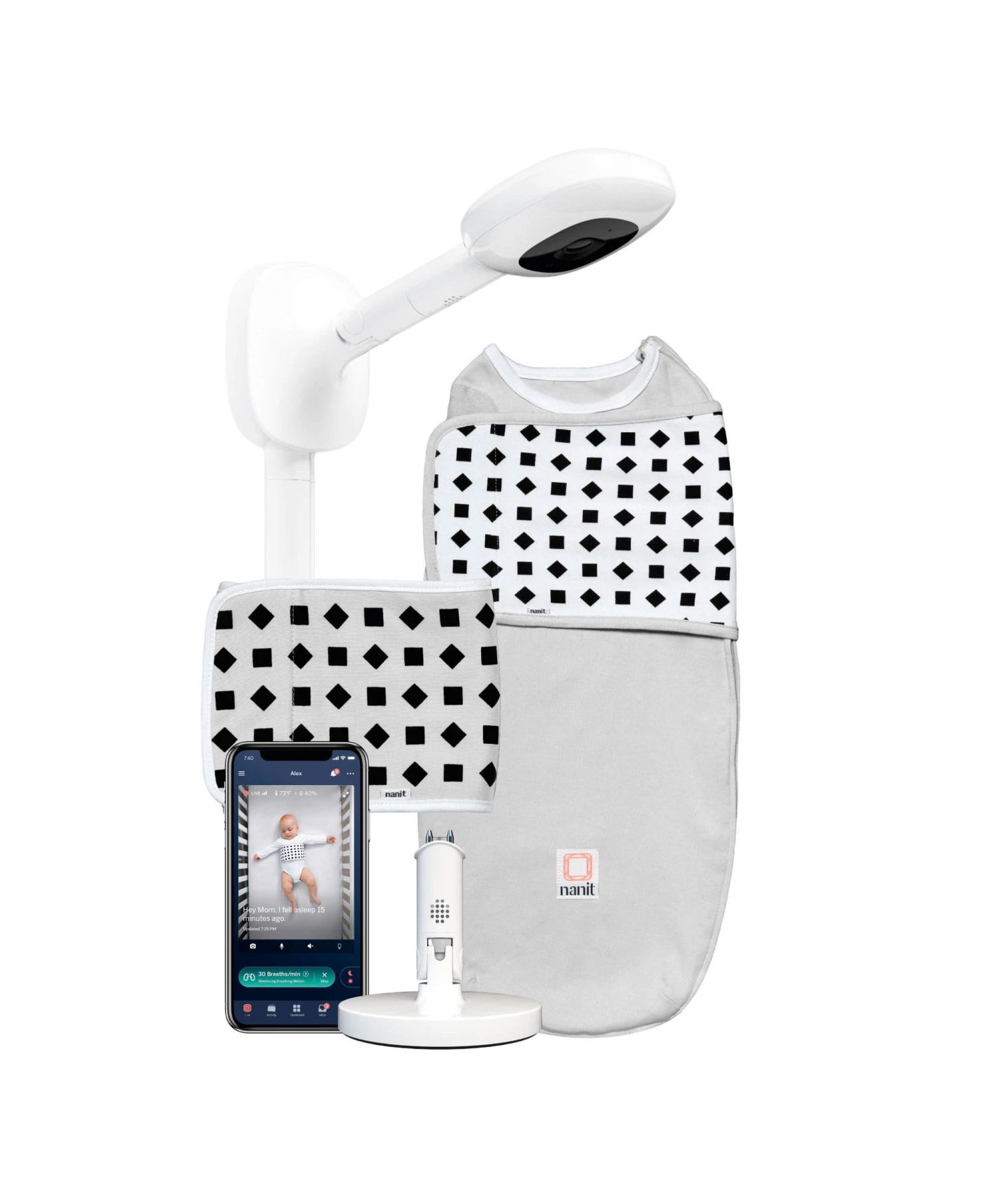 Nanit Pro Baby Monitor Complete Bundle - White 3 Nanit Pro Baby Monitor Complete Bundle - White