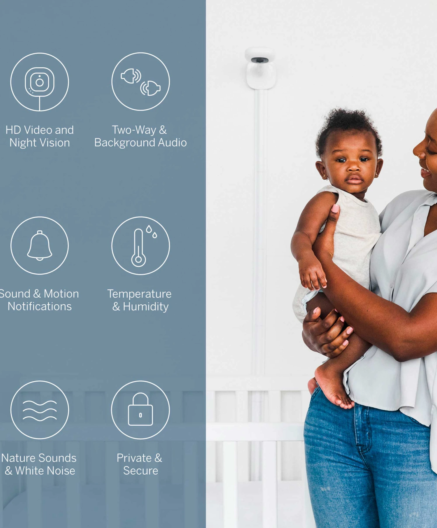 Nanit Pro Baby Monitor Complete Bundle - White 7 Nanit Pro Baby Monitor Complete Bundle - White - Image 5