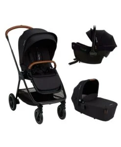 Nuna TRIV Next 6 Piece Bundle Inc PIPA Urbn Car Seat - Caviar