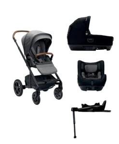 Nuna Mixx Next 4 Piece Pushchair Bundle - Granite/Caviar