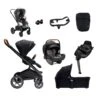 Nuna MIXX Next Generation 9 Piece Bundle Inc PIPA Next Car Seat - Caviar -Baby Product nuna pushchairs nuna mixx next generation 5 piece pushchair bundle inc pipa next car seat caviar 50329936626005