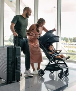 Nuna TRVL Pushchair With Travel Bag & Raincover - Caviar -Baby Product nuna pushchairs trvl pushchair in caviar 33810693816480