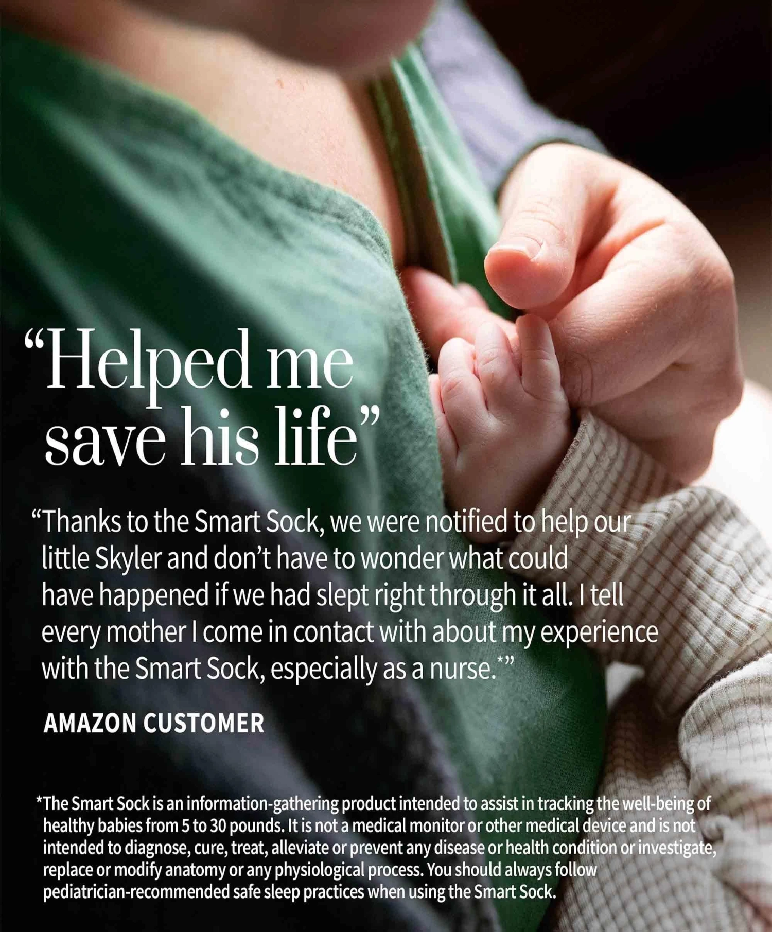 Owlet™ Smart Sock V3 Baby Monitor - Mint Green 8 Owlet™ Smart Sock V3 Baby Monitor - Mint Green - Image 6