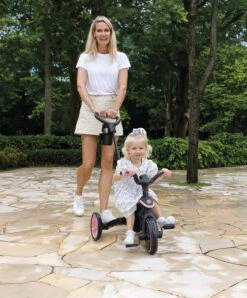 Globber Explorer Foldable 4-in-1 Trike - Pastel Pink -Baby Product plum play globber explorer foldable 4 in 1 trike pastel pink 51674715455829