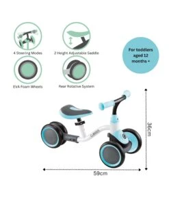 Globber Learning Bike - Pastel Blue -Baby Product plum play globber learning bike pastel blue 51674780205397