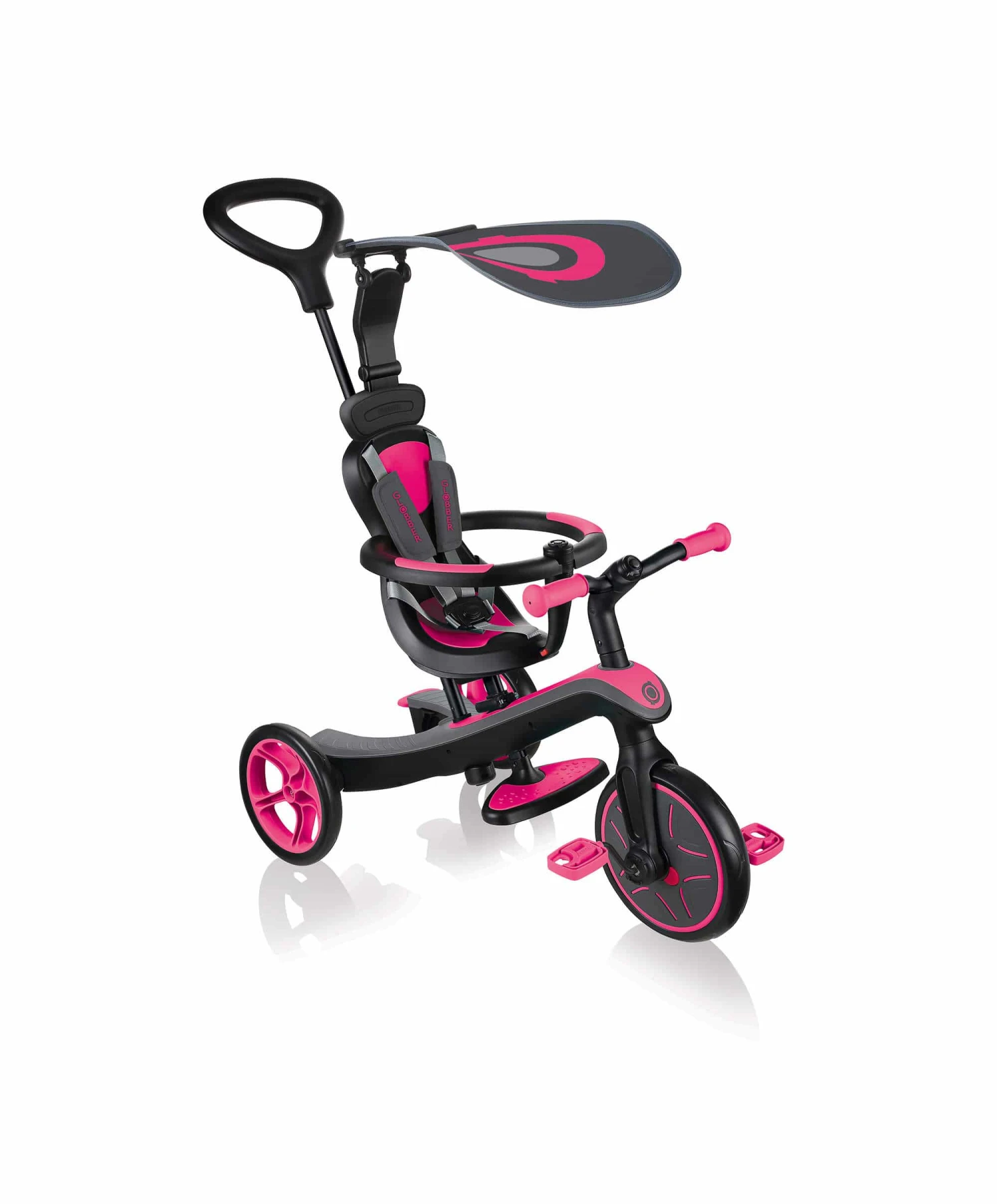 Globber Explorer 4 In 1 Trike - Fuchsia Pink 7 Globber Explorer 4 In 1 Trike - Fuchsia Pink - Image 5