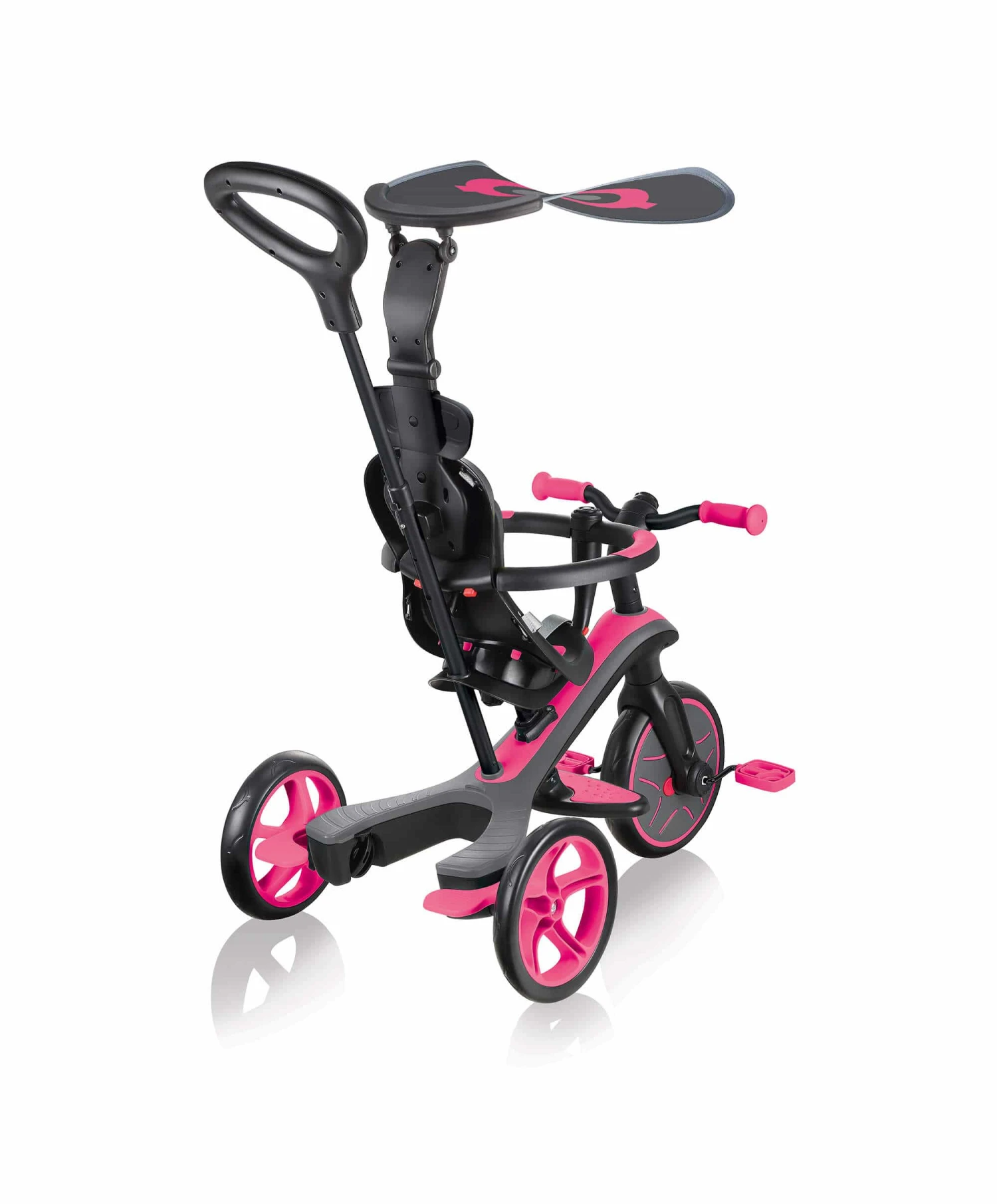 Globber Explorer 4 In 1 Trike - Fuchsia Pink 8 Globber Explorer 4 In 1 Trike - Fuchsia Pink - Image 6