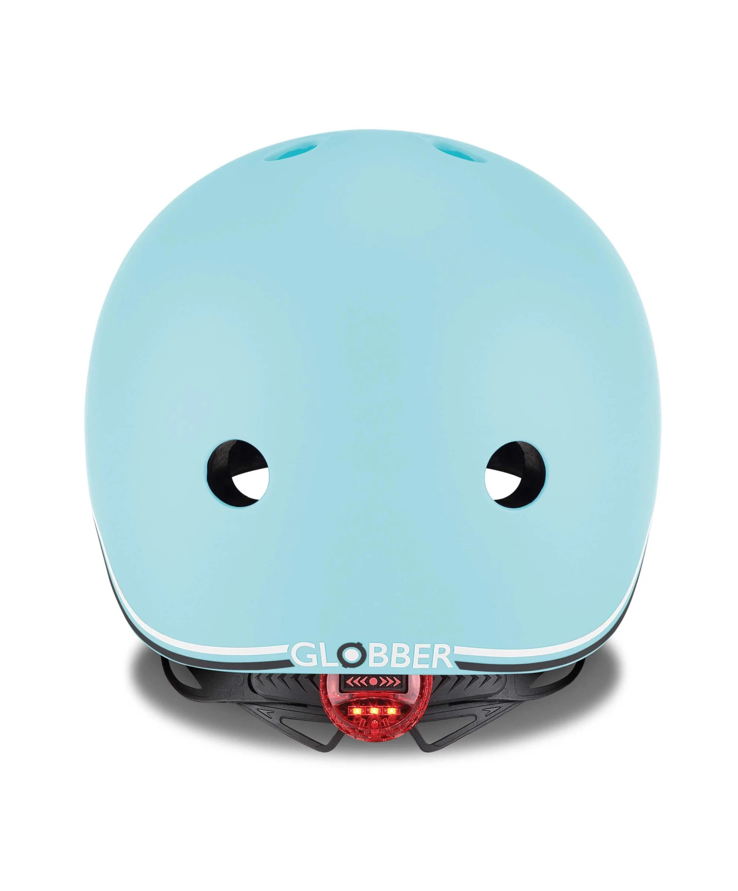 Globber GO-UP Lights Helmet - Pastel Blue 6 Globber GO-UP Lights Helmet - Pastel Blue - Image 4