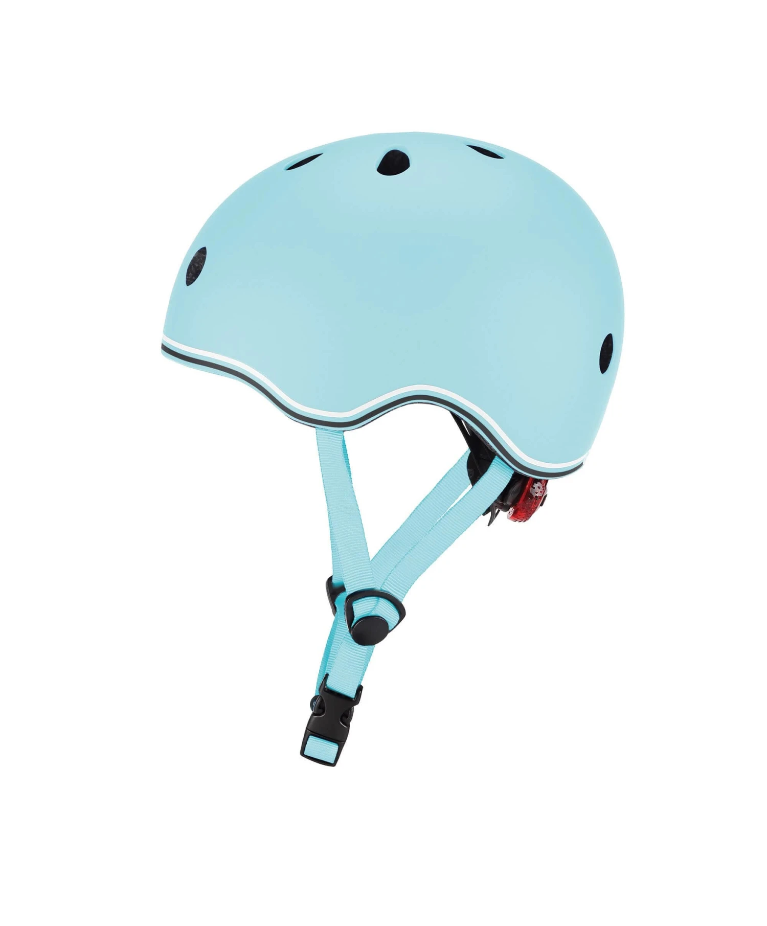 Globber GO-UP Lights Helmet - Pastel Blue 4 Globber GO-UP Lights Helmet - Pastel Blue - Image 2