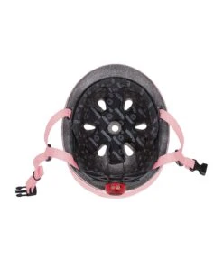 Globber GO-UP Lights Helmet - Pastel Pink -Baby Product plum play outdoor play globber go up lights helmet pastel pink 50032596975957