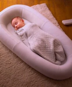 Purflo Sleep Tight Baby Bed - Soft White -Baby Product purflo baby nests purflo sleep tight baby bed soft white 50477852426581
