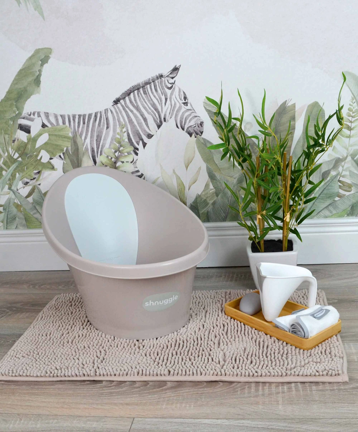 Shnuggle® Shnuggle Newborn Baby Bath - Taupe