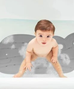 Skip Hop Moby Baby Bath Mat - Grey -Baby Product skip hop baths moby baby bath mat grey 28193212170400