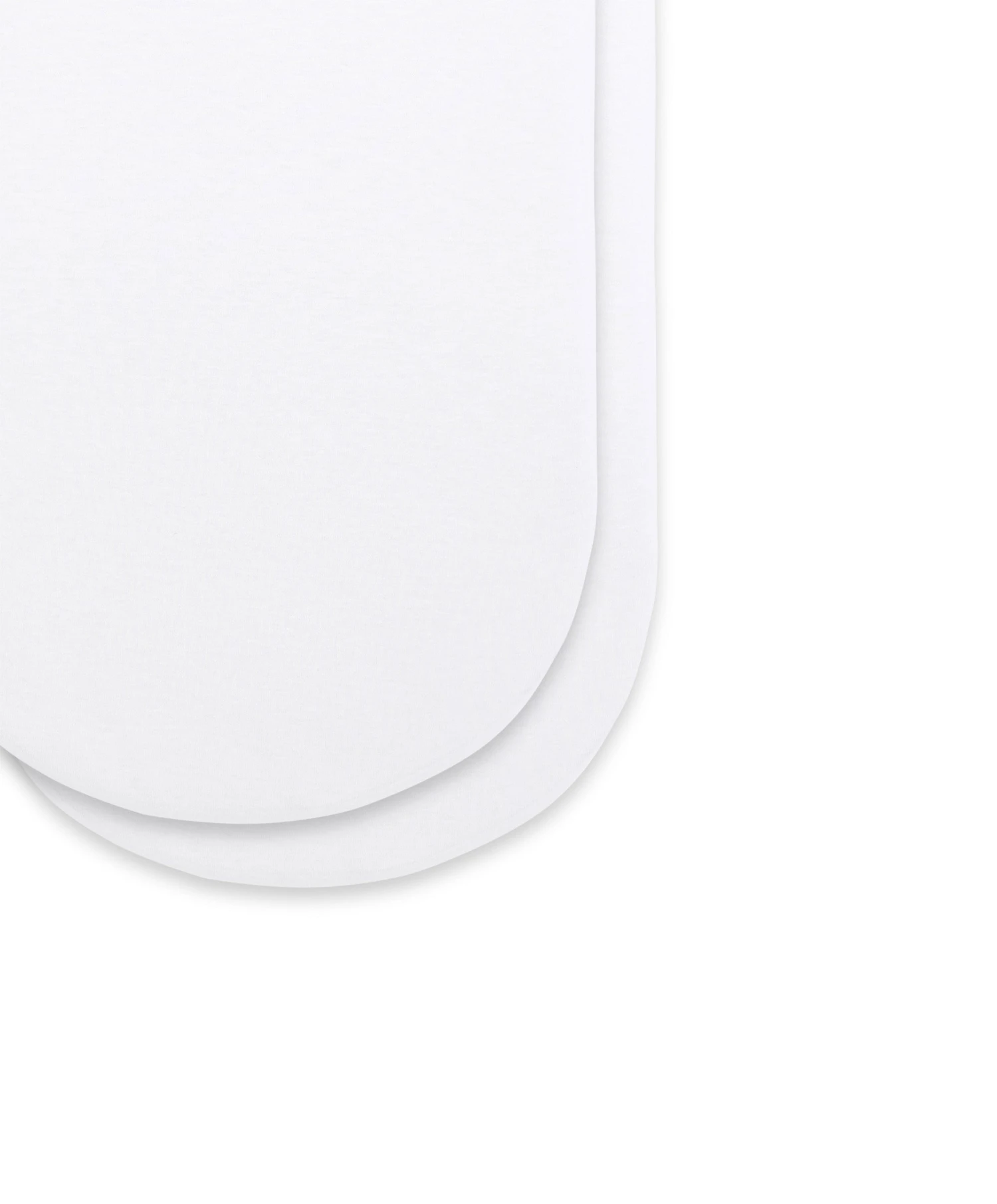 Moses Basket/Pram 2 Pack Fitted Sheets - White 4 Moses Basket/Pram 2 Pack Fitted Sheets - White - Image 2