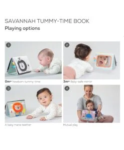 Taf Toys - Savannah Adventures Tummy Time Book -Baby Product taf toys taf toys savannah adventures tummy time book 33556716617888