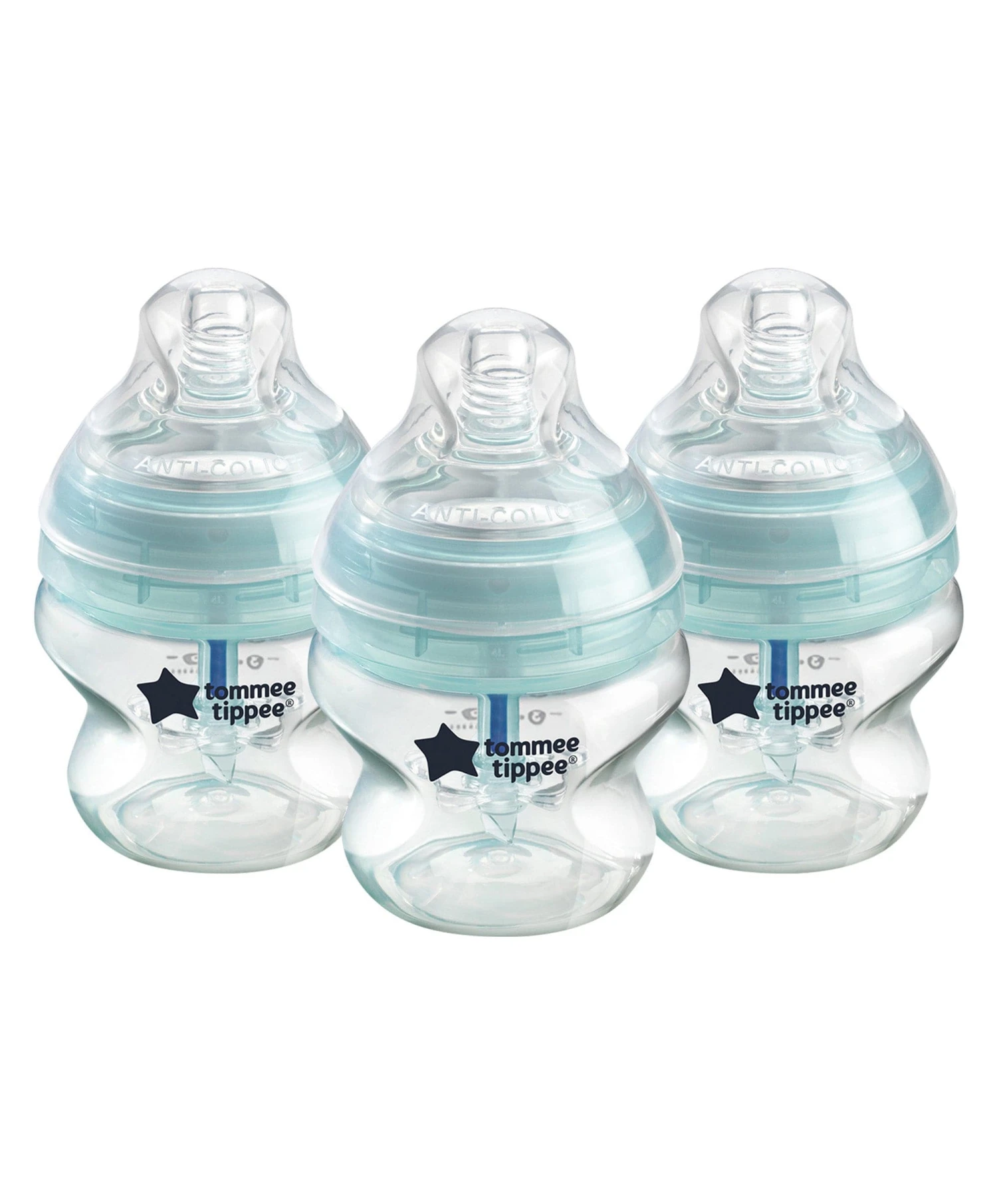Tommee Tippee Advanced Anti-Colic Baby Bottles (Pack Of 3) - 150ml 3 Tommee Tippee Advanced Anti-Colic Baby Bottles (Pack Of 3) - 150ml