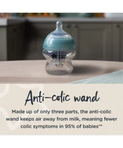 Tommee Tippee Closer To Nature Anti-Colic Baby Bottles (Pack Of 6) - 260ml -Baby Product tommee tippee bottle feeding tommee tippee anti colic 260ml baby bottles pack of 6 50109728391509