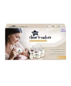 Tommee Tippee Closer To Nature Anti-Colic Baby Bottles (Pack Of 3) - 150ml -Baby Product tommee tippee bottle feeding tommee tippee closer to nature 150ml baby bottles pack of 3 50109809656149