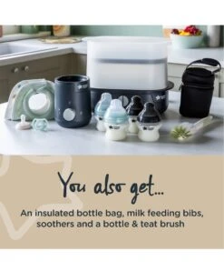 Tommee Tippee Complete Feeding Set - Black -Baby Product tommee tippee bottle feeding tommee tippee closer to nature complete feeding kit black 33815708434592