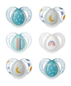 Tommee Tippee Night Time Soothers- Pack Of 6 Dummies
