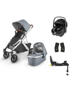 Uppababy IRL Vista V2 Gregory & Pebble 360 4pc Bundle