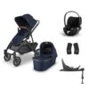 IRL Uppababy Vista V2 4 Piece Bundle With Cybex Cloud T Car Seat And Base In Noa