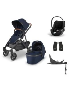 IRL Uppababy Vista V2 4 Piece Bundle With Cybex Cloud T Car Seat And Base In Noa