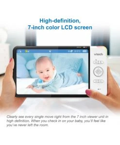 VTech RM7767HD Smart 7-inch Video Baby Monitor -Baby Product vtech baby monitors vtech rm7767hd smart 7 video baby monitor 31594806640800