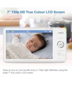 VTech RM7766HD 7 Smart Pan & Tilt Baby Monitor In White -Baby Product vtech vtech rm7766hd 7 smart pan tilt monitor in white 49436940665173