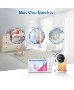 VTech RM7766HD 7 Smart Pan & Tilt Baby Monitor In White -Baby Product vtech vtech rm7766hd 7 smart pan tilt monitor in white 49436941156693