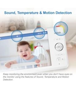 VTech RM7766HD 7 Smart Pan & Tilt Baby Monitor In White -Baby Product vtech vtech rm7766hd 7 smart pan tilt monitor in white 49436941549909