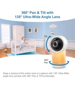 VTech RM7766HD 7 Smart Pan & Tilt Baby Monitor In White -Baby Product vtech vtech rm7766hd 7 smart pan tilt monitor in white 49436941615445