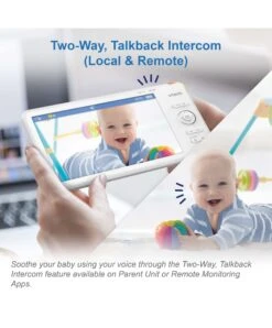 VTech RM7766HD 7 Smart Pan & Tilt Baby Monitor In White -Baby Product vtech vtech rm7766hd 7 smart pan tilt monitor in white 49436941844821