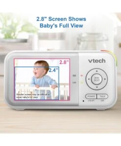 VTech VM3263 2.8" Video Baby Monitor With Night Light In White 14 VTech VM3263 2.8" Video Baby Monitor With Night Light In White -Baby Product vtech vtech vm3263 2 8 video monitor with night light in white 49435645706581